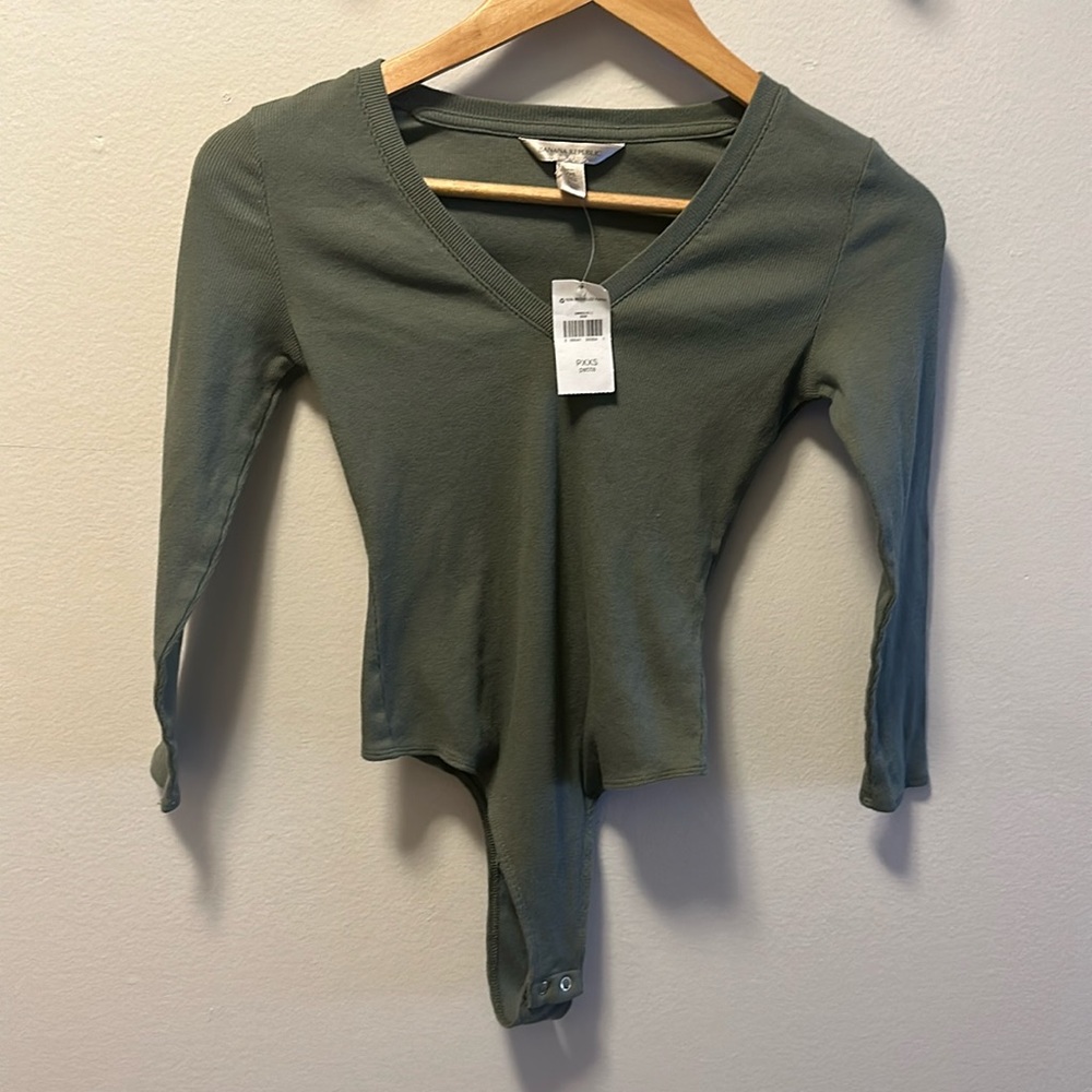 Banana Republic Army Green Bodysuit